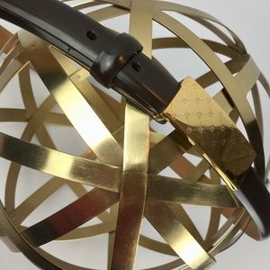 Brooks Brothers Gold Monogram Belt